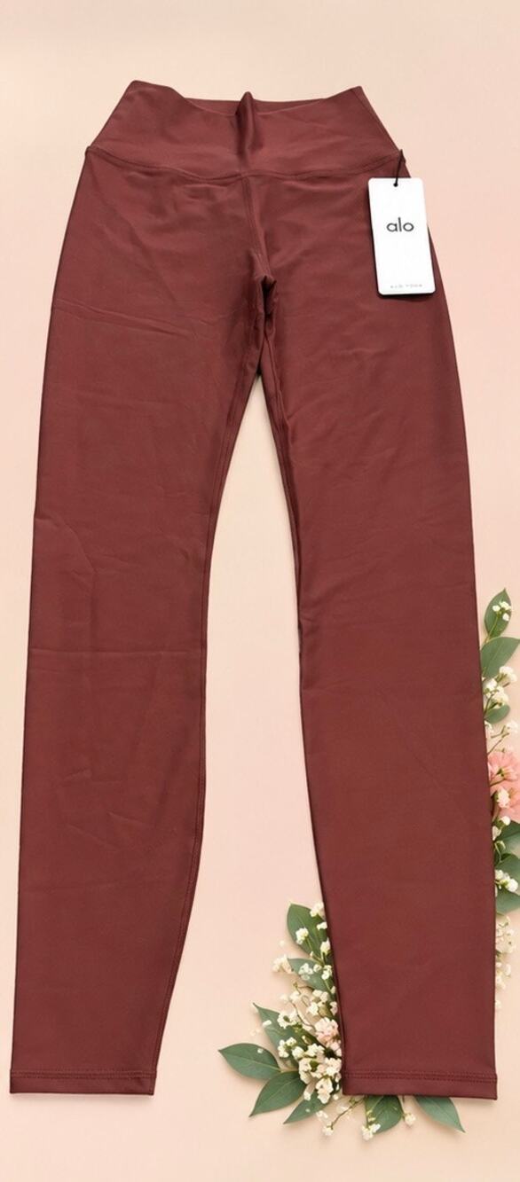 ALO Airlift 7/8 Leggings, Burgundy Truffle, NWT, Medium,